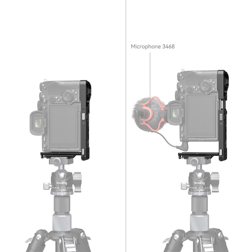 SmallRig Foldable L-Shape Bracket L Plate for Sony Alpha 7R V 7S III A7RV A7R5 A7SIII A7IV Quick Rea