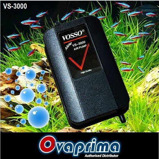 HARGA PROMO Vosso VS3000 Pompa Udara Aquarium Air Pump VS-3000 Aquapedia Shop