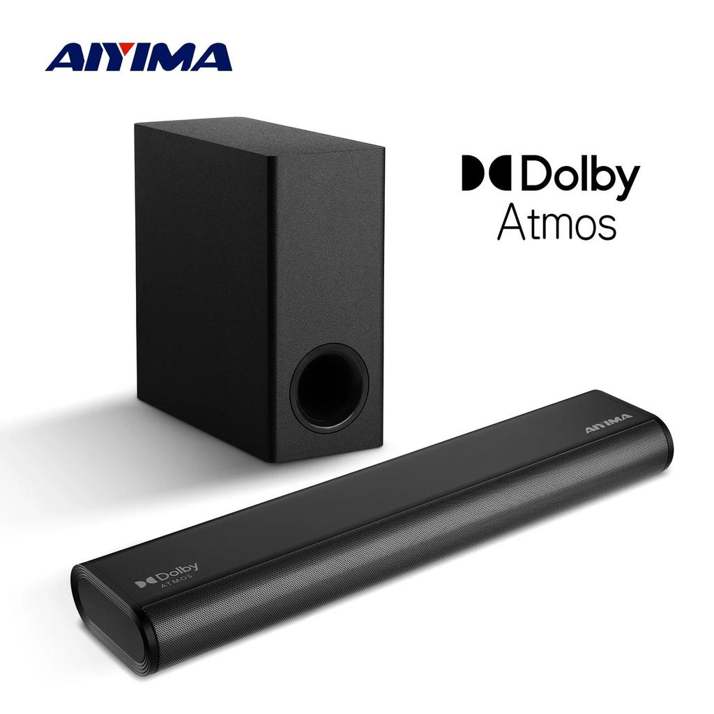 AIYIMA S07 Dolby 2.1 Sound Bar 150W Soundbars With Wireless Subwoofer for TV Home Sound System Speak