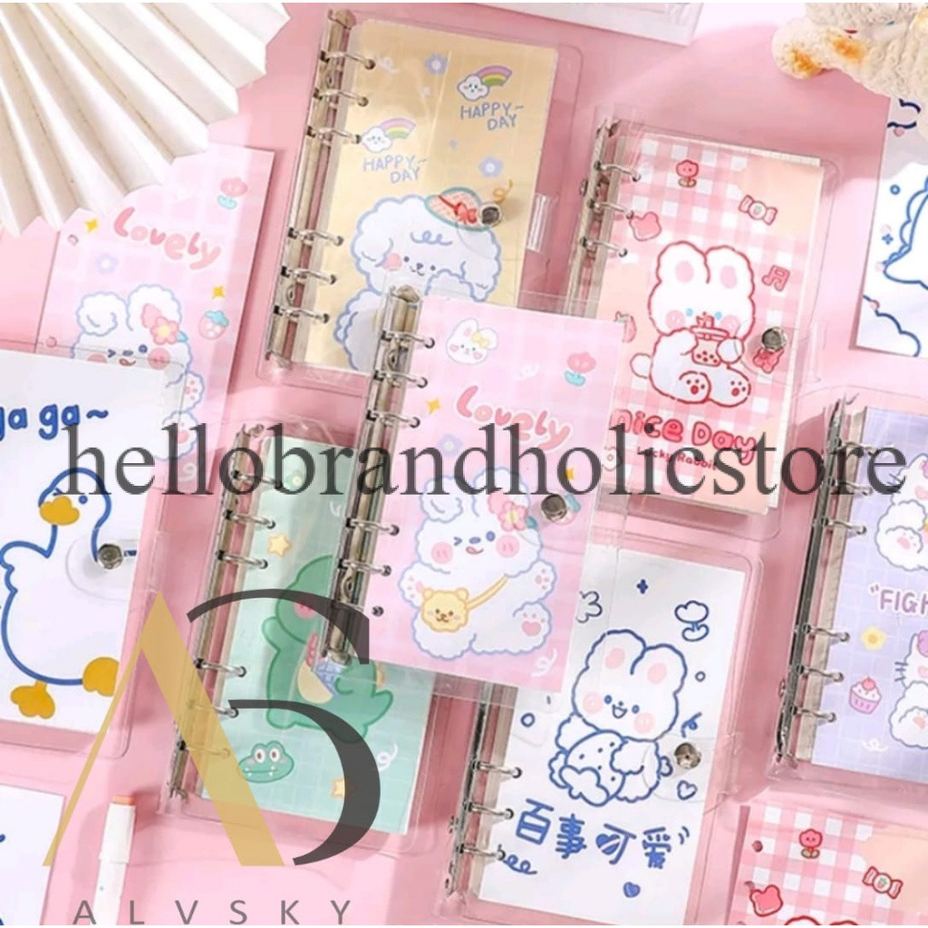 BINDER NOTE A6 ISI 100 LEMBAR LUCU / BUKU NOTEBOOK LUCU / BUKU DIARY murah