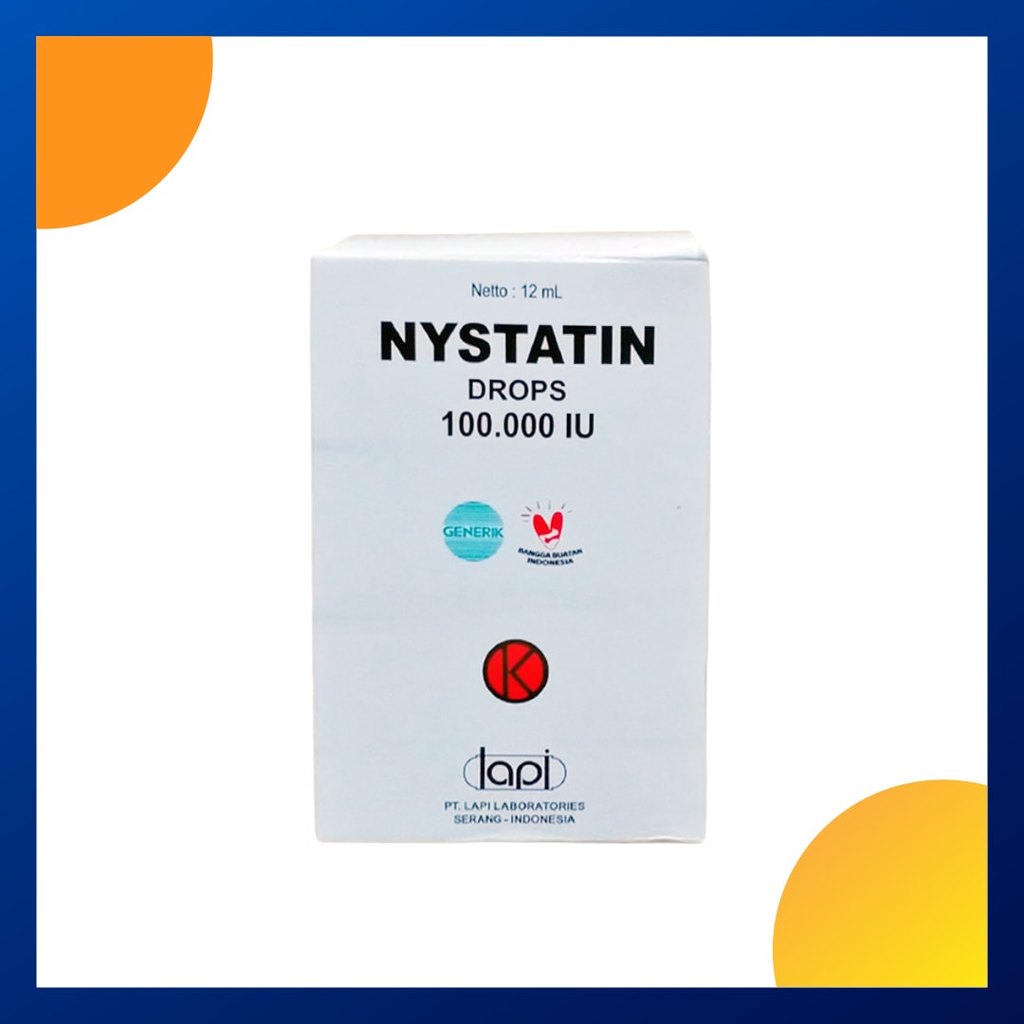 NYSTATIN GENERIK LAPI SIRUP 1 BOTOL @ 12 ML