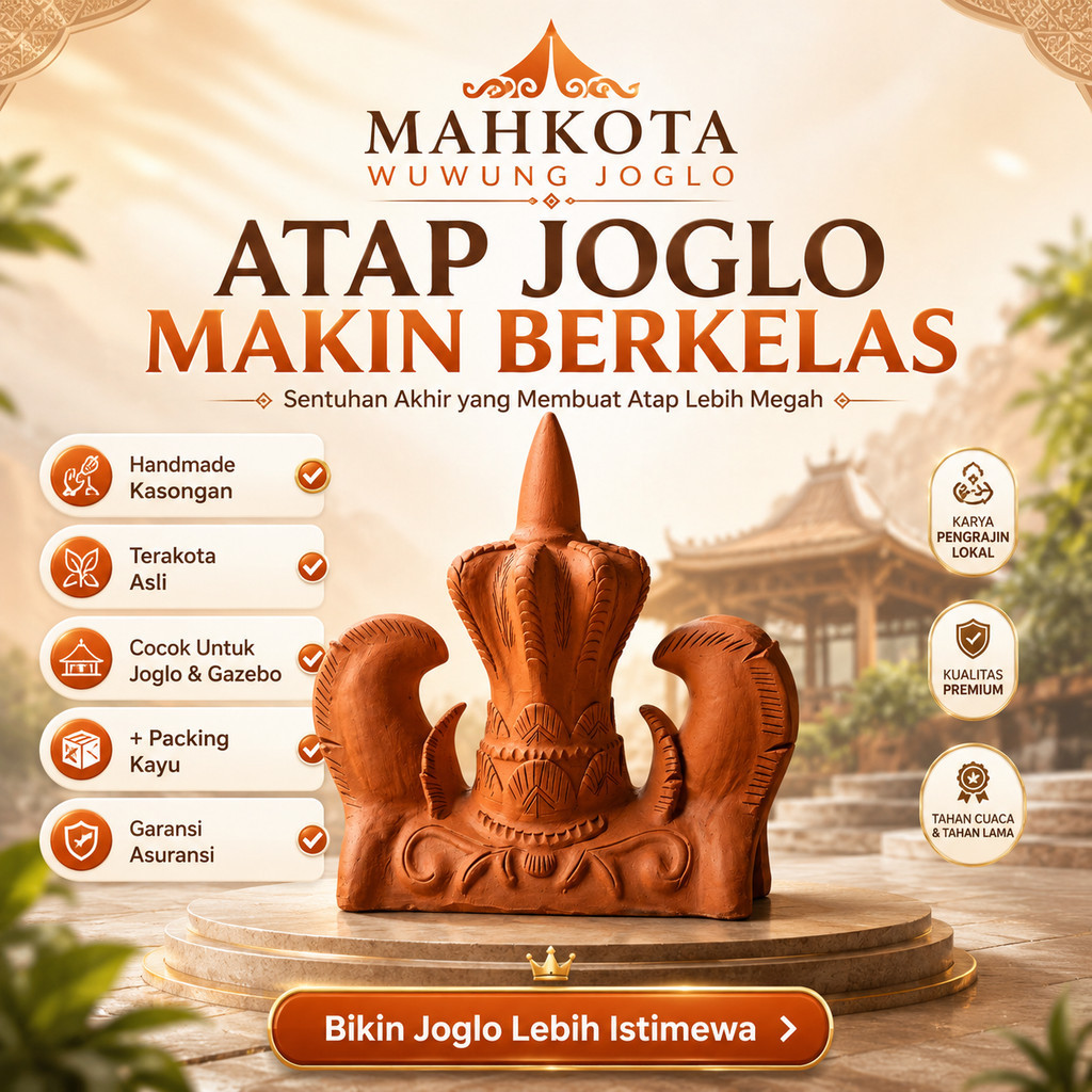 Wuwung Mahkota | Wuwung Hiasan | Genteng Wuwung Mahkota | Wuwungan Hiasan Genteng Tengahan - Model K