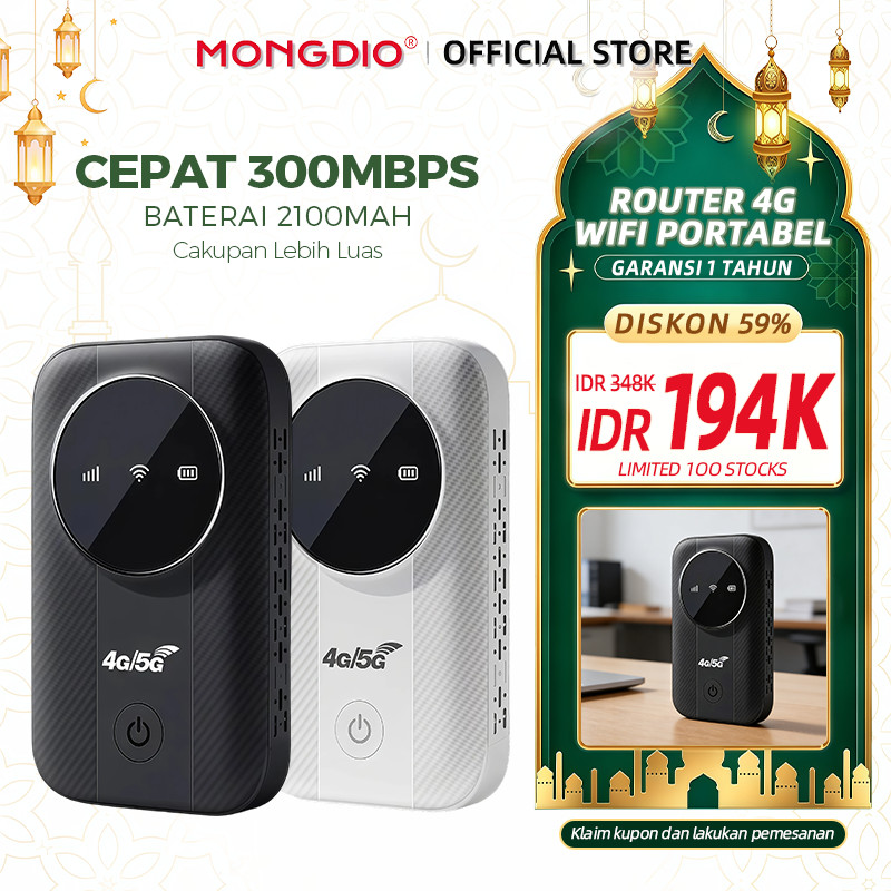 [Garansi 1 tahun] Modem Mini/Mobile Modem/Mobile MiFi/Modem WiFi/Broadband Seluler Portabel WiFi 4G 