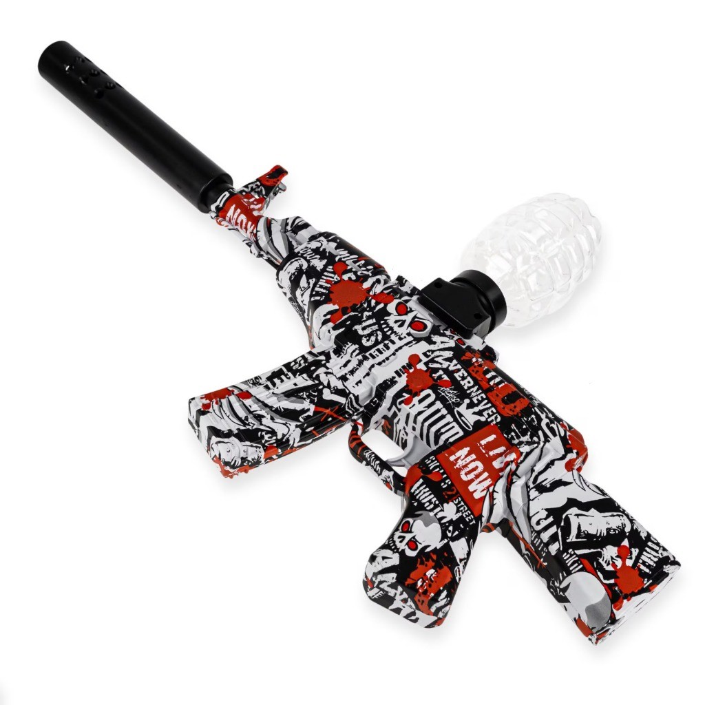 Automatic Ball Gun Electric AK477 mainan pistol peluru jelly ak477 otomatis size  mainan tembakan wa