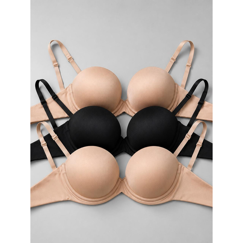 [Cup Besar Sampai DDD] Bra Push-up Wired Bras N Things - Busa Tebal Kawat - Lepas Tali - 1599