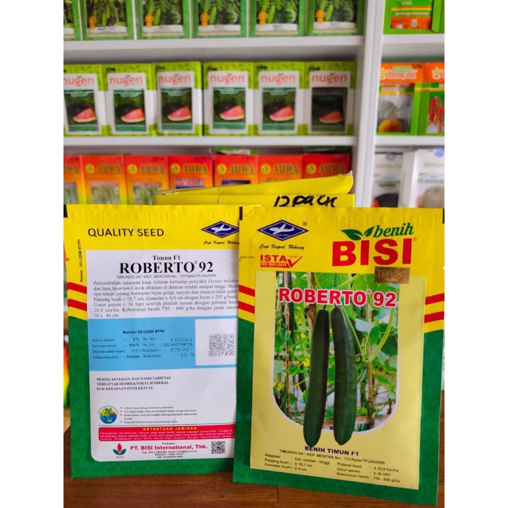 Benih Timun Jepang ROBERTO 92 - 10 Gram - Bibit BISI F1