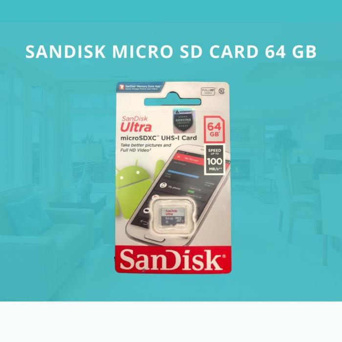 Sandisk Memory Card MicroSD 64 GB MIcro SD Ultra Class 10 64 GB