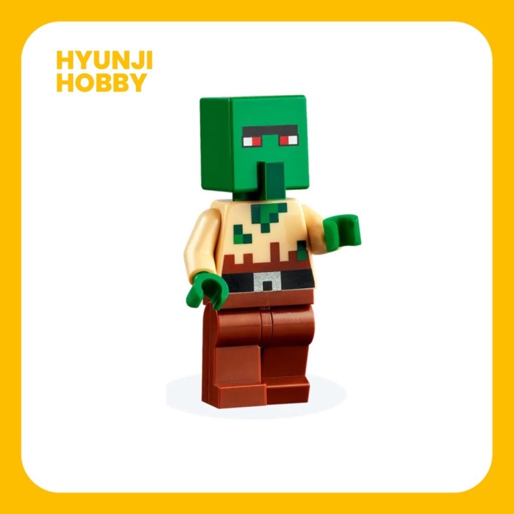 LEGO Minecraft Villager Zombie minifigure ori