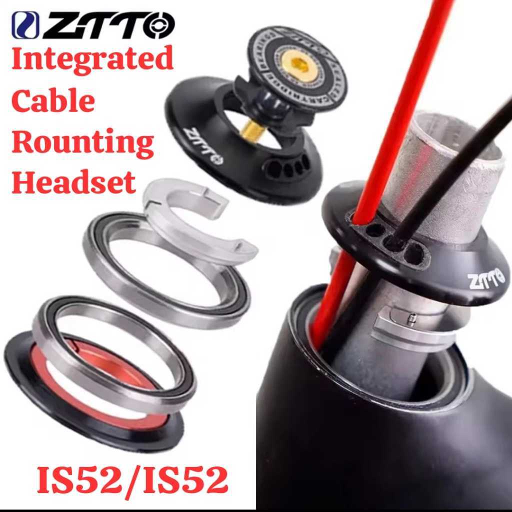 Foto Headset ZTTO Integrated Internal Hidden Cable Routing IS52 52mm Clean Look Headset Sealed Bearing Road Bike