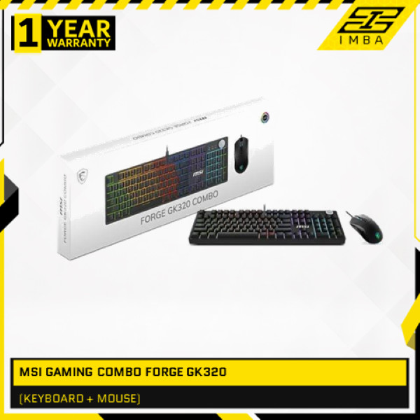 MSI GAMING COMBO FORGE GK320 (KEYBOARD + MOUSE) BLACK