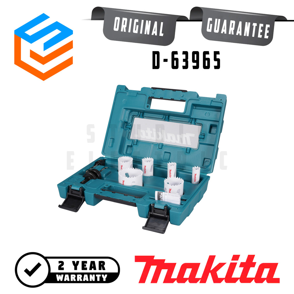 Makita Accesories Bim Holesaw Blow Case / Kotak Penyimpanan Holesaw Bi-Metal 9PCS SET - Aksesoris D-