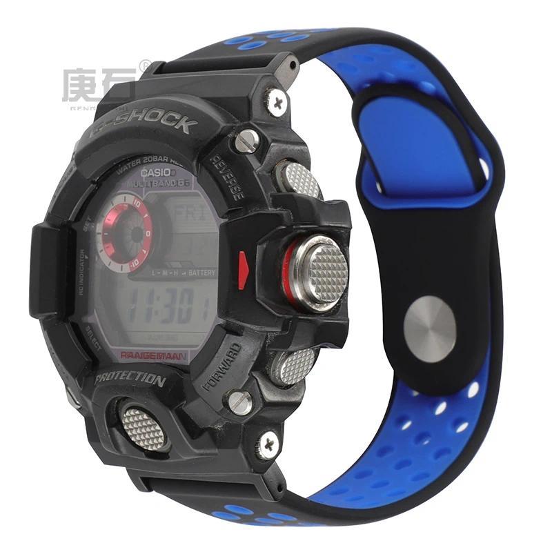 silicone Watch Band Strap  Compatible with for Casio GW-9400 GW-9300 G-9400 G-9300  G-9200 GW-9200 G