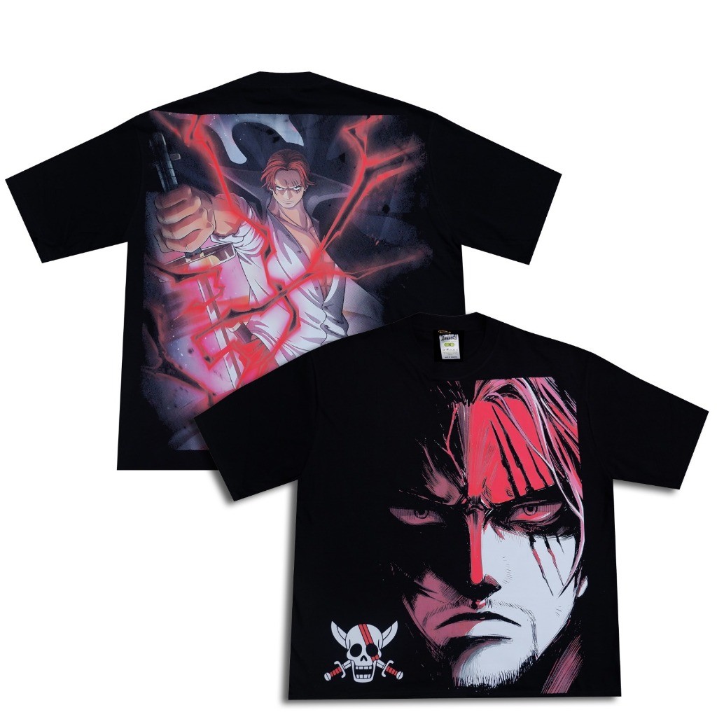 Tshirt Shanks One Piece Kaos VIntage Bootleg Oversize