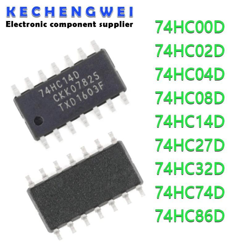 10PCS 74HC14D 74HC14 SOP SN74HC14DR SOP-14 74HC00D 74HC00 74HC02D 74HC04D 74HC04 74HC08D 74HC08 74HC