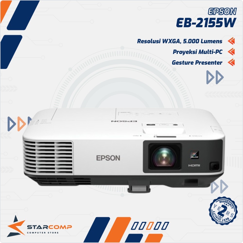 Projector EPSON EB-2155W EB 2155W 5000 Lumen WXGA Proyektor