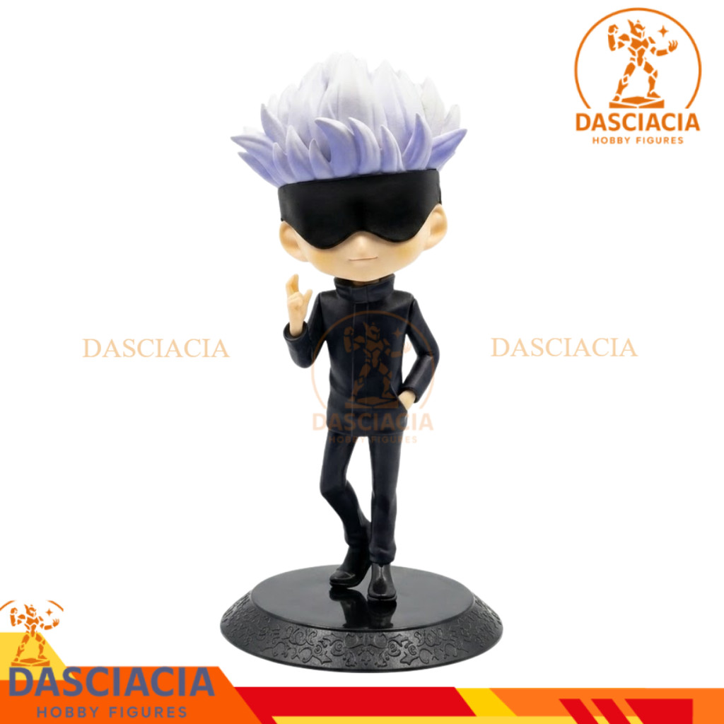 Figure Jujutsu Kaisen Satoru Gojo Qposket Version Koleksi Pajangan Anime