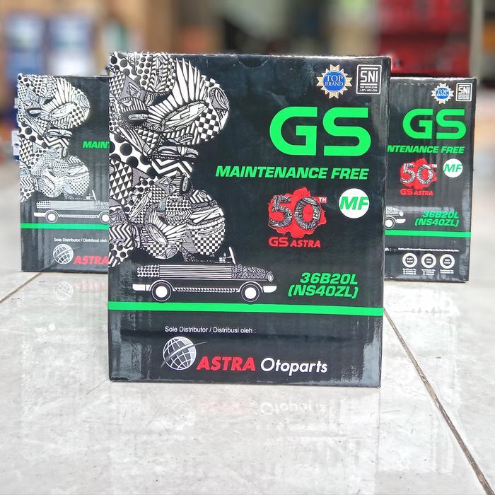 Aki Mobil Agya, Ayla, Calya, Sigra, Brio GS Astra MF NS40ZL Aki Kering