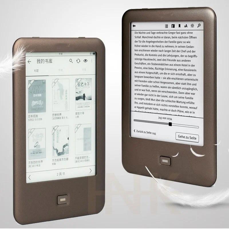 EBook Reader WiFi ebook eink 6 inch Touch Screen 1024x758 electronic Book Reader