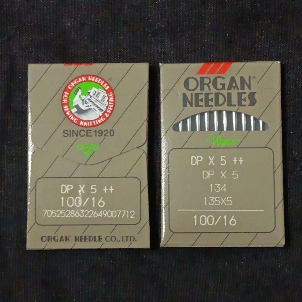 ORGAN-NEEDLES DPx5 100/16 Jarum Mesin Jahit no.16 Tajam