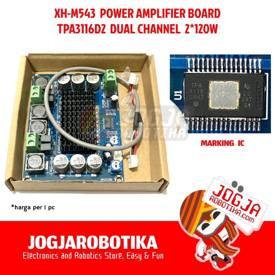 XHM543 Amplifier Board TPA3116D2 Dual Channel 2x120W TPA3116 TPA 3116