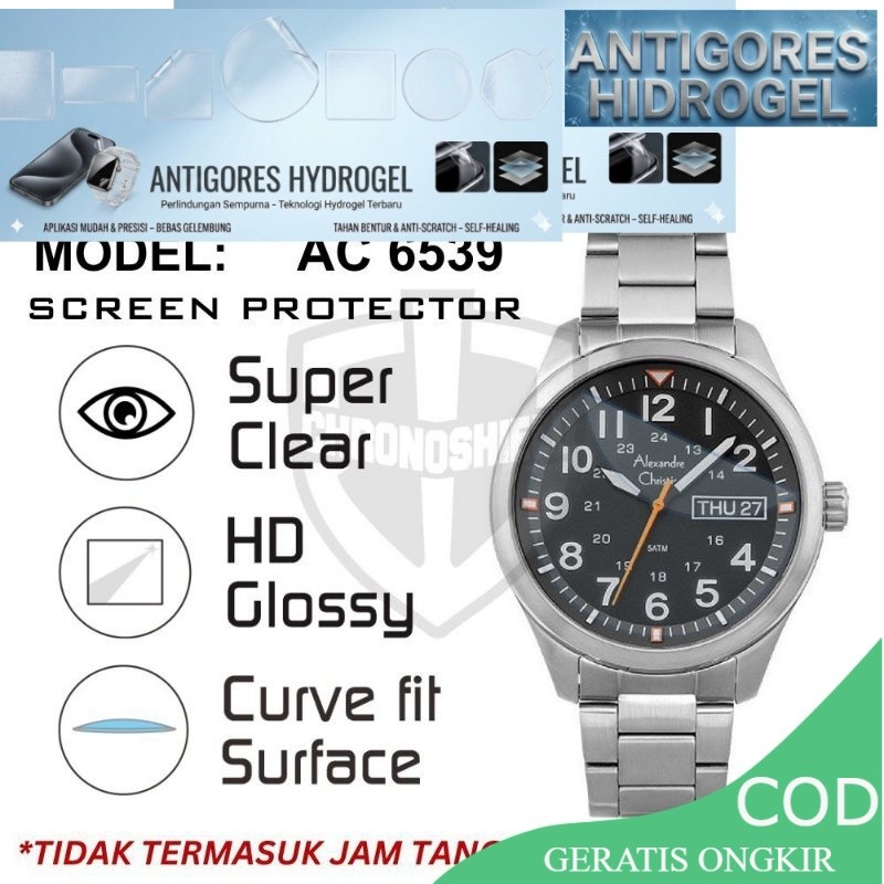 HYDROGEL Antigores Jam Tangan Alexandre Christie AC6539 AC 6539 Hydrogel