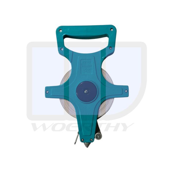 WIPRO Roll Meter Fiberglass 30M 50M 100M RF-30 RF-50 RF-100 Meteran Tancap Tanah - 30 Meter