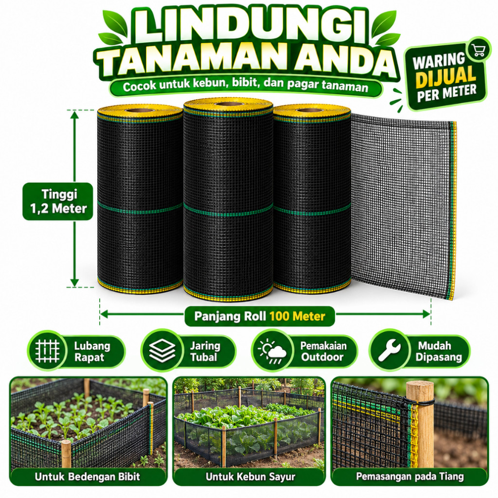 WARING (ECER) WARING JARING PAGAR TANAMAN WARING PAGAR KANDANG AYAM WARING PAGAR KEBUN