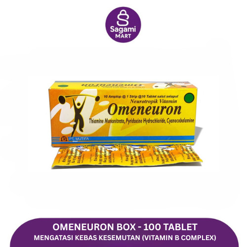 Omeneuron Box Isi 100 Tablet Vitamin B Complex Sagami Mart