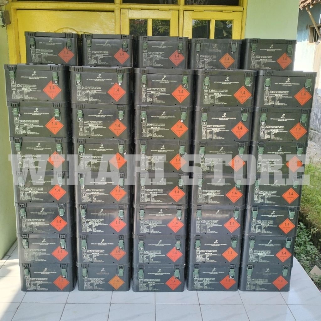Box pindad kotak peluru army polri tni / Tool box penyimpanan perkakas