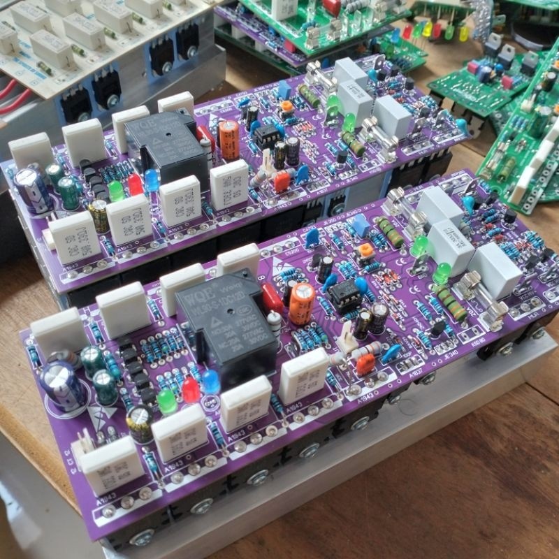 Kit driver power amplifier Class H mini bandar power Full Set Tinggal colok psu 1400watt