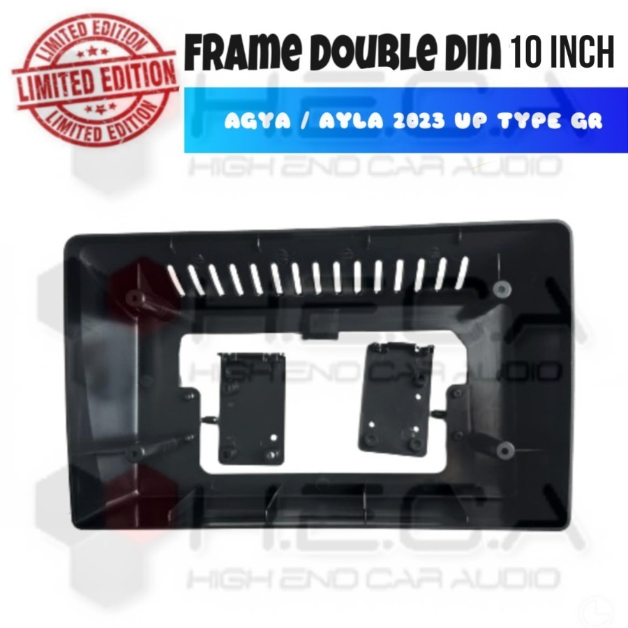 Frame Android 10" Toyota AGYA / AYLA 2023 Up Type GR Head Unit 10 inch Tape Mobil CoverMurah
