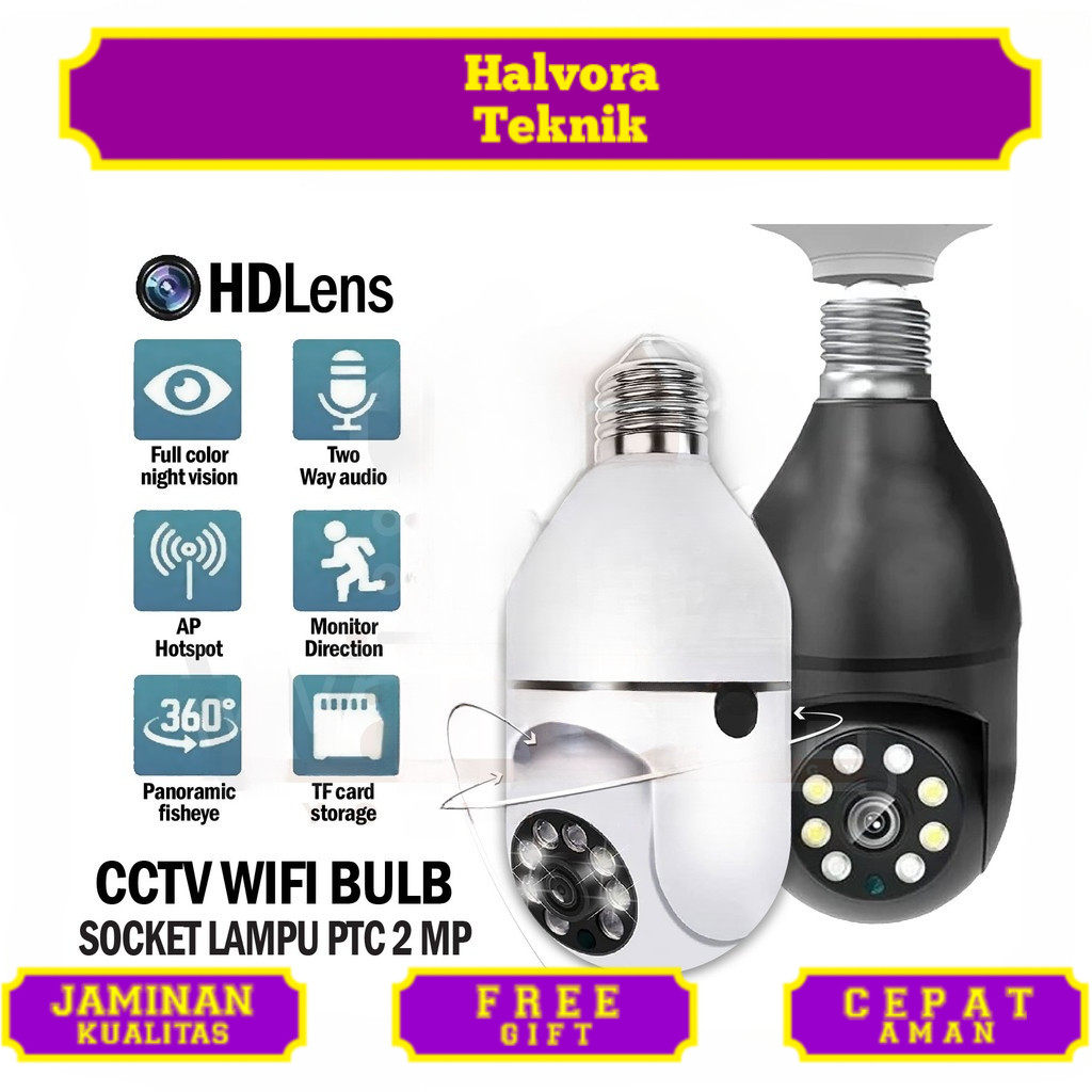 CCTV IP CAMERA Dome Model Lampu  CCTV - Dengan LED