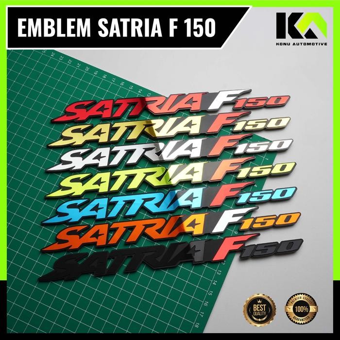 EMBLEM SATRIA F 150 STIKER SATRIA 150 F EMBLEM MOTOR SUZUKI SATRIA 150