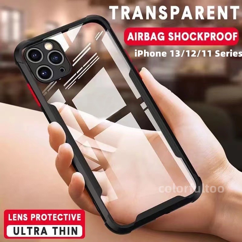 CASE IPHONE 11 / IPHONE 11 PRO / IPHONE 11 PRO MAX CASE TRANSPARAN CLEAR FUSION ANTI SHOCKPROOF BLAC