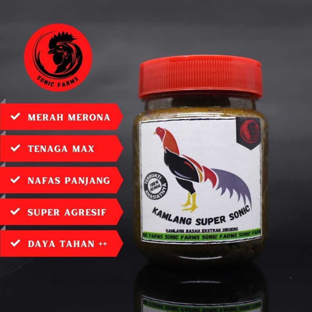 Thailand - Kamlang Super Sonic 250gr Jamu Ayam Premium / Kamplang Ayam Aduan - TERLARIS