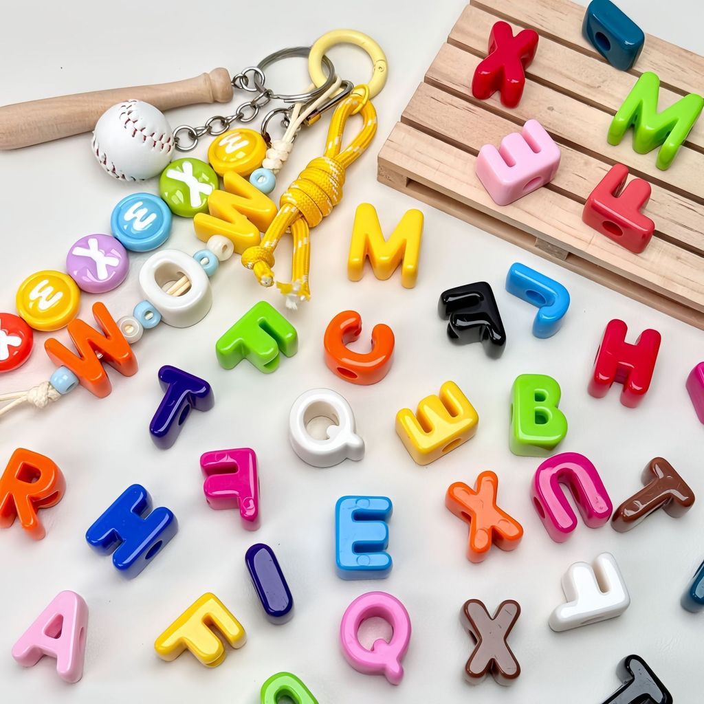 【1PCS】Manik huruf |Manik manik huruf |Manik huruf besar |beads huruf |Manik Luxury 3D Huruf  - 26 hu