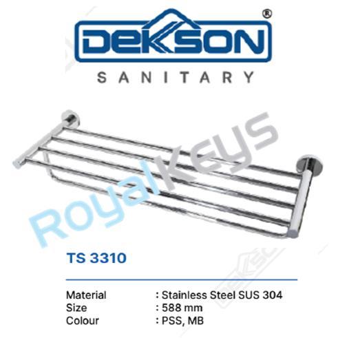 Towel Shelf Dekkson Dekson TS 3310 SUS 304 Rak Handuk Gantungan Baju Tembok Kamar Mandi