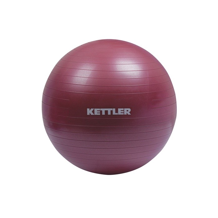 KlikSport NEW KETTLER Gym Ball 65cm – Burgundy – (W/Hand Pump) 134-110