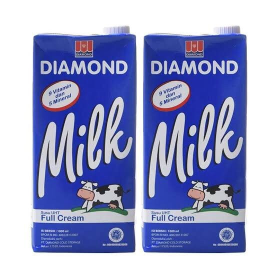 serba.grosir.bandung-Susu Diamond UHT full cream 1 liter / UHT LOW FAT RENDAH LEMAK 1 LITER-TERLARIS