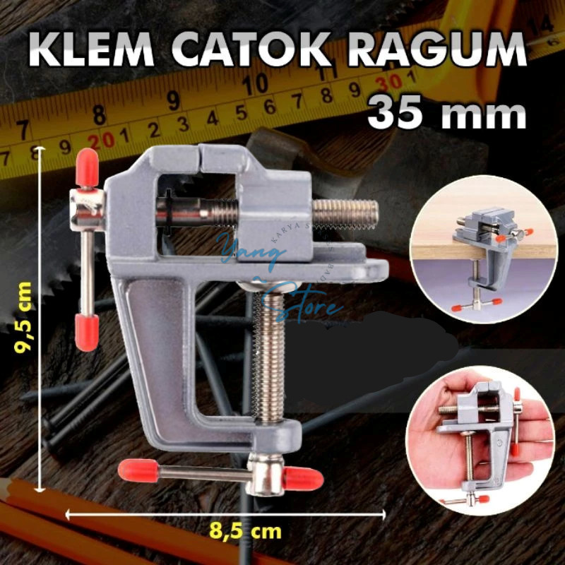 Klem Catok Ragum / Catok Meja / Ragum Clamp Vise Bench / Table Vice