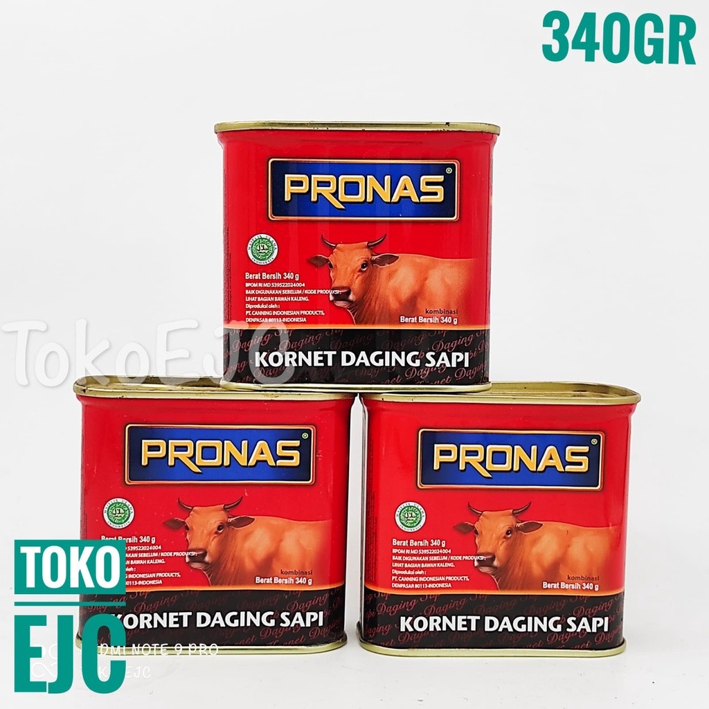 [EJC] Pronas Kornet Daging Sapi 340gr Kornet sapi pronas