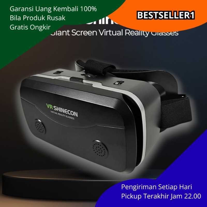 Shinecon SC-G15 VR Box – Virtual Reality Glasses IMAX Giant Screen untuk Smartphone 4.7-7inch, Lensa