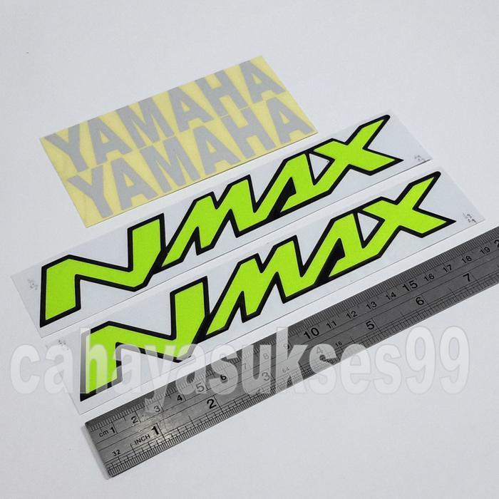 Sticker Cutting Yamaha NMAX Hijau Stabilo 20cm Stiker Body Motor New