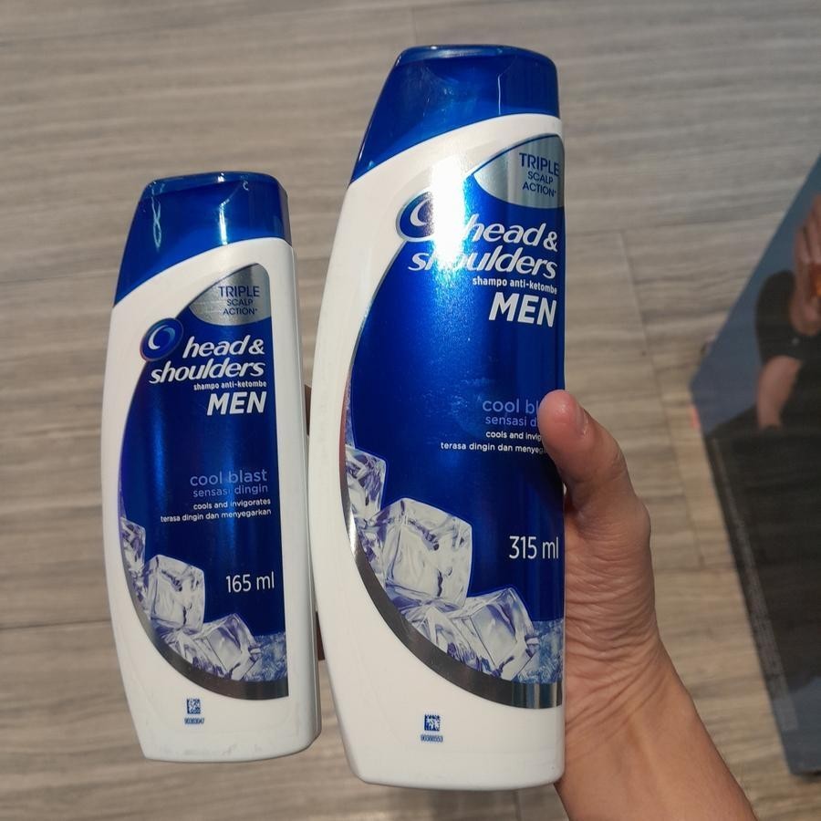 Head & Shoulders Men Shampoo Anti Dandruff Anti Ketombe COOL BLAST Sensation 165ml / 315ml
