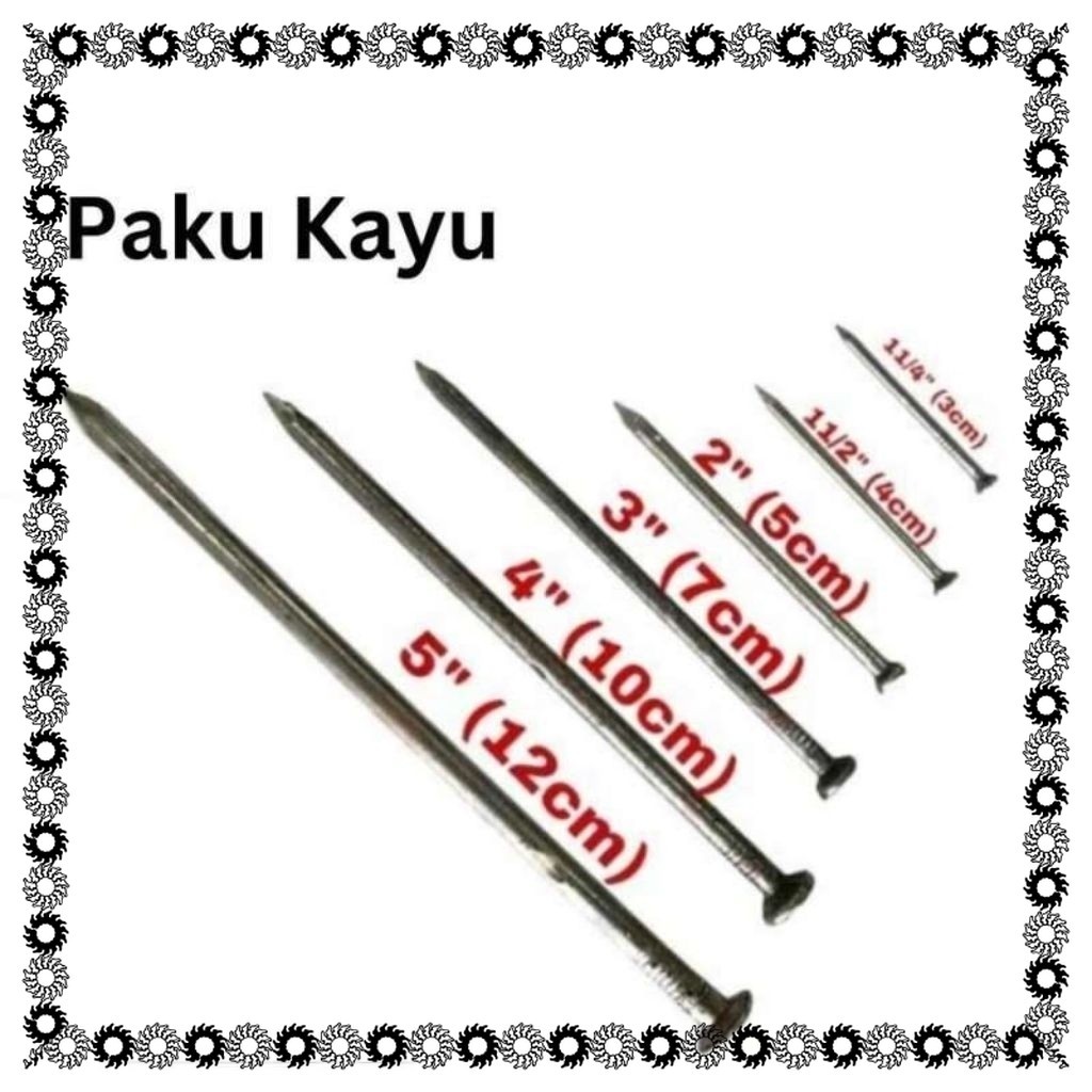 Paku kayu 2cm &3 cm perkilo