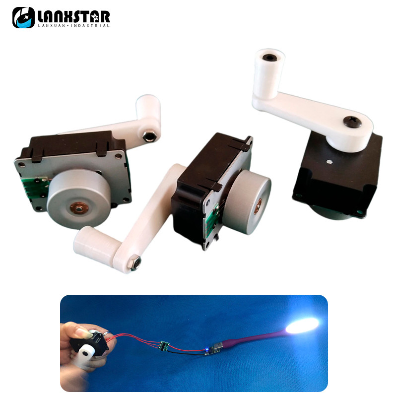 Mini Hand Crank Generator Outdoor Emergency Mobile Phone Charging Three Phase Permanent Magnet Brush