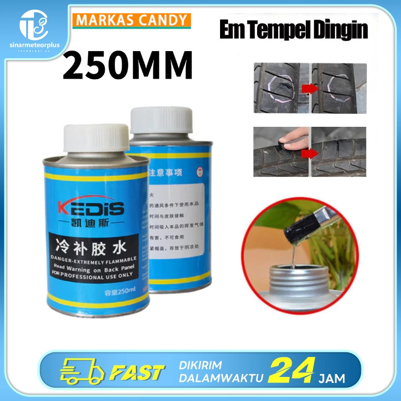 250 ML Lem Tambal Ban Lem Perbaikan Ban Lem Ban Hitam Roda Kendaraan - Lem Ban Roda Kendaraan Car Ti