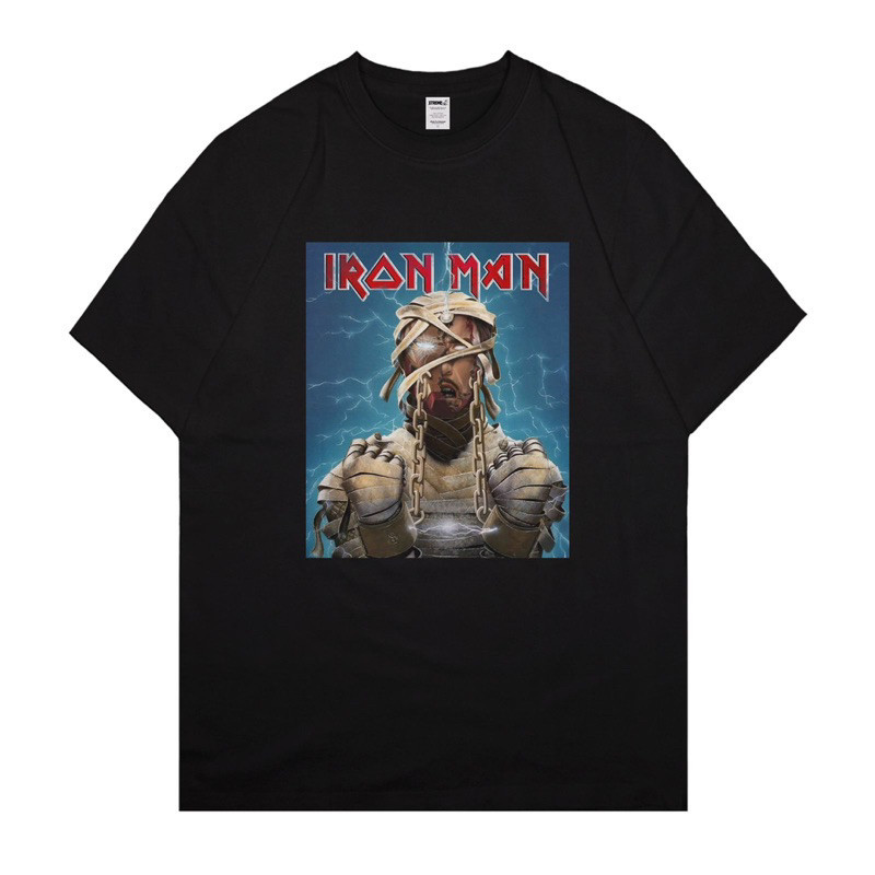 XtremeMerch Iron Maiden x Iron Man Oversized Kaos 100% Original Tshirt