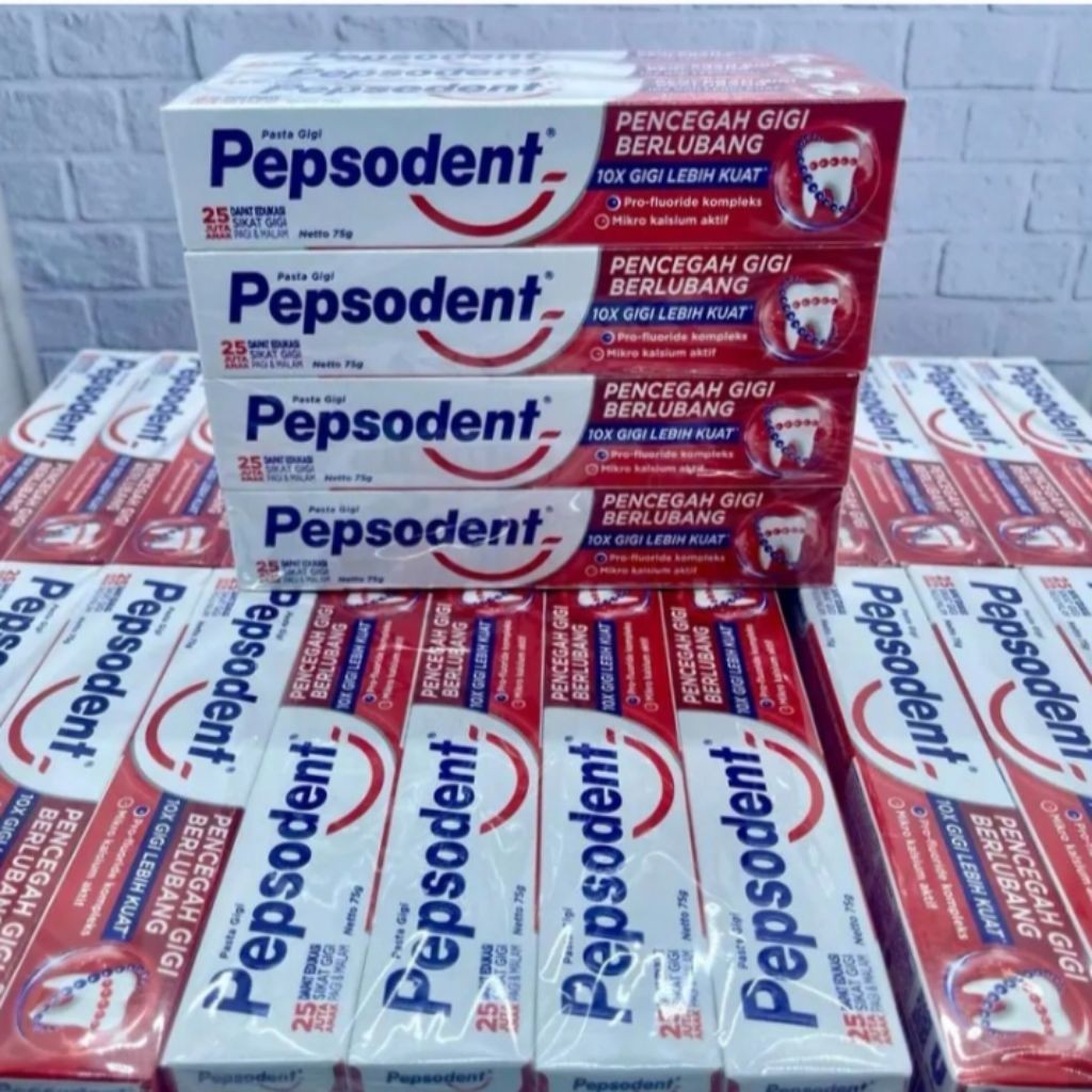 Pepsodent 75gr pack 12pcs //.
