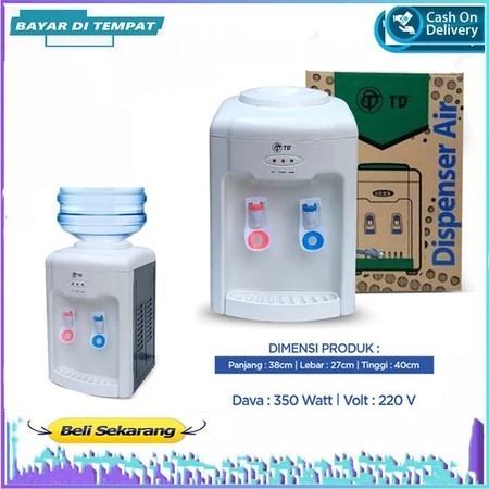 Dispenser Air Panas / Panas-Normal Trisonic /TWIN DOG (TD) 377 / Low Watt 300 Watt /Galon air BAZZAR